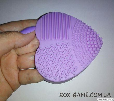 Щетка силиконовая для мытья косметических кистей Violett