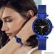 Часы женские наручные Starry Sky Watch c магнитным браслетом ремешком, Голубой, Голубой