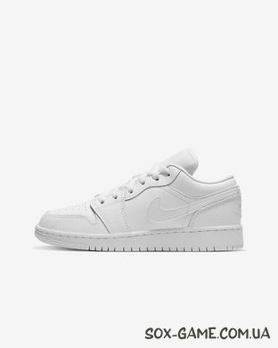 Кросівки Nike AIR JORDAN 1 LOW WHITE 553560-130, 37.5