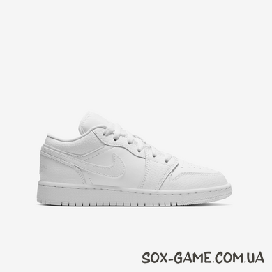 Кросівки Nike AIR JORDAN 1 LOW WHITE 553560-130, 37.5
