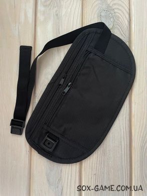 Гаманець сумка натільний туристичний для прихованого (потайного) носіння, Чорний, Черный