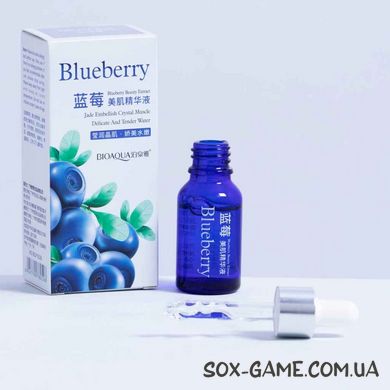 15 мл Сироватка з гіалуроновою кислотою Bioaqua Blueberry Essence з екстрактом чорниці