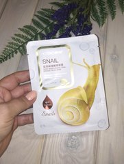 30 г Snail тканинна маска для обличча з екстрактом муцина равлика омолоджуюча