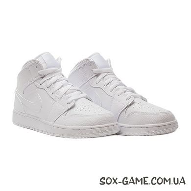 Кросівки Nike AIR JORDAN 1 LOW WHITE 554725-130, 37.5
