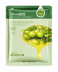 30 г Hchana Natural Skin Olive Mask тканинна маска для обличча зволожуюча