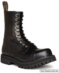 Ботинки Steel 105-106-OCW Black с мехом (битая шерсть), 36