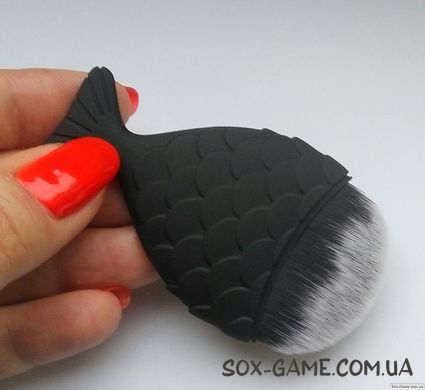 Кисть рыбка для макияжа Fish Brushes Black Matt 8 см