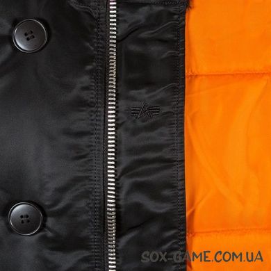 Куртка Alpha Industries SLIM FIT N-3B W PARKA Black/Orange женская, XS
