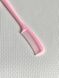 Расческа мини для ресниц и бровей пластиковая Pink