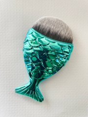 Кисть рыбка для макияжа Fish Brushes Blue Grey 8 см