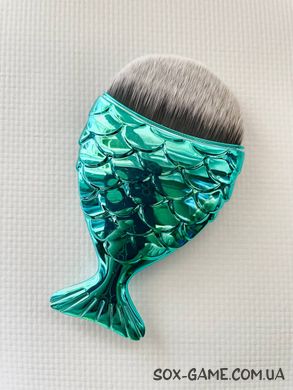 Пензель рибка для макіяжу Fish Brushes Blue Grey 8 см