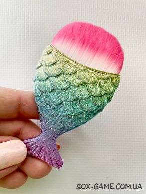 Пензель рибка для макіяжу Fish Brushes Violette Grey 8 см