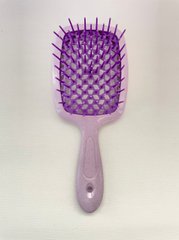 Расческа щетка для волос массажная продувная Superbrush Purple/Marble, 01