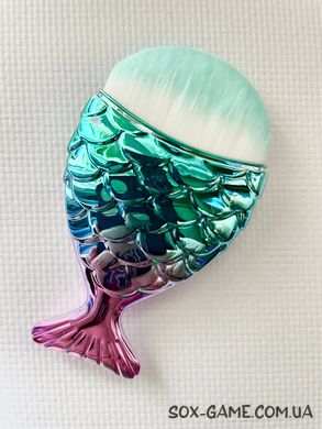 Пензель рибка для макіяжу Fish Brushes Rose Green 8 см
