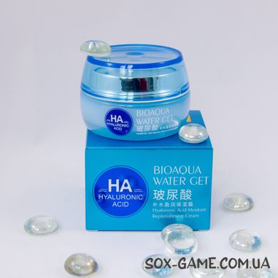 50 г Крем денний для обличчя і декольте Bioaqua Hyaluronic Acid Cream з гіалуроновою кислотою