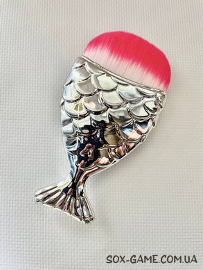 Пензель рибка для макіяжу Fish Brushes Silver Red 11 см