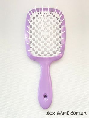 Расческа щетка для волос массажная продувная Superbrush Purple