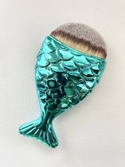 Пензель рибка для макіяжу Fish Brushes Blue Brown 11 см