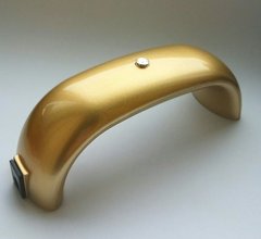 Led лампа міні 9W UV для сушки гель лаку на нігтях золото