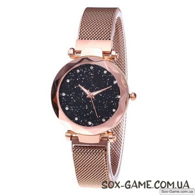 Часы женские наручные Starry Sky Watch c магнитным браслетом ремешком, Золотой, Золото