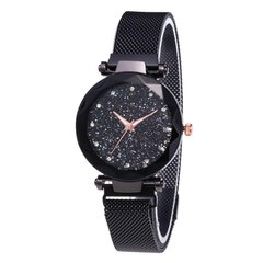 Годинник наручний Starry Sky Watch c магнітним браслетом ремінцем, Чорний, Черный